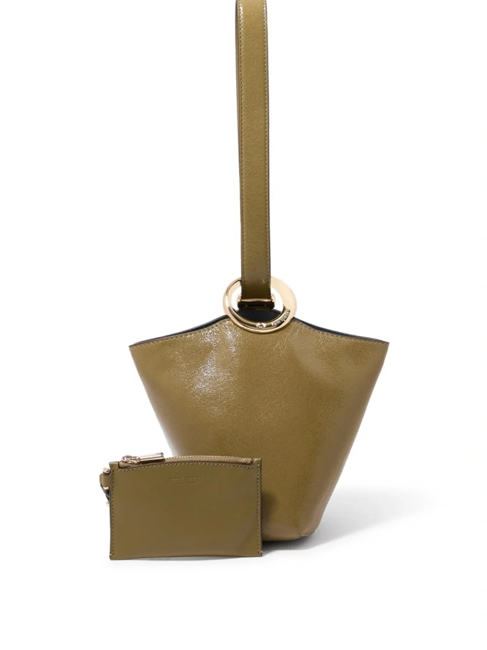 NWT KATE SPADE NY Halo Glazed Leather Mini Bucket Bag‎